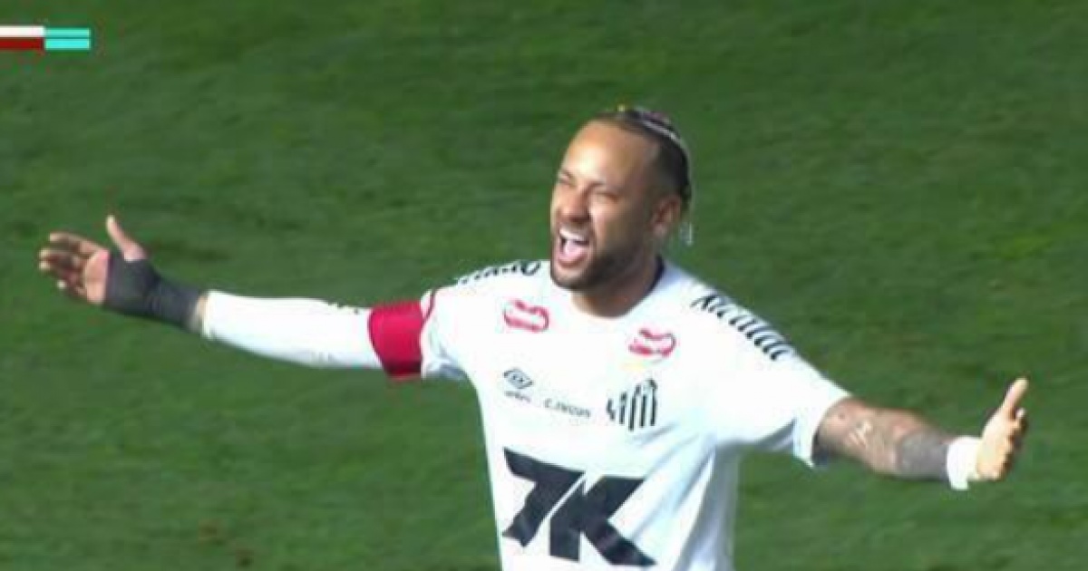 Neymar decide no fim e Santos vence o Flamengo; Robinho Jr. estreia