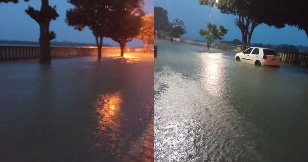 Município de Barra registra maior volume de chuva do Brasil nas últimas 24h e sofre com alagamentos pela cidade