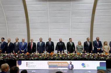 Governador destaca papel da Justiça Eleitoral durante posse da nova presidência do TRE-BA