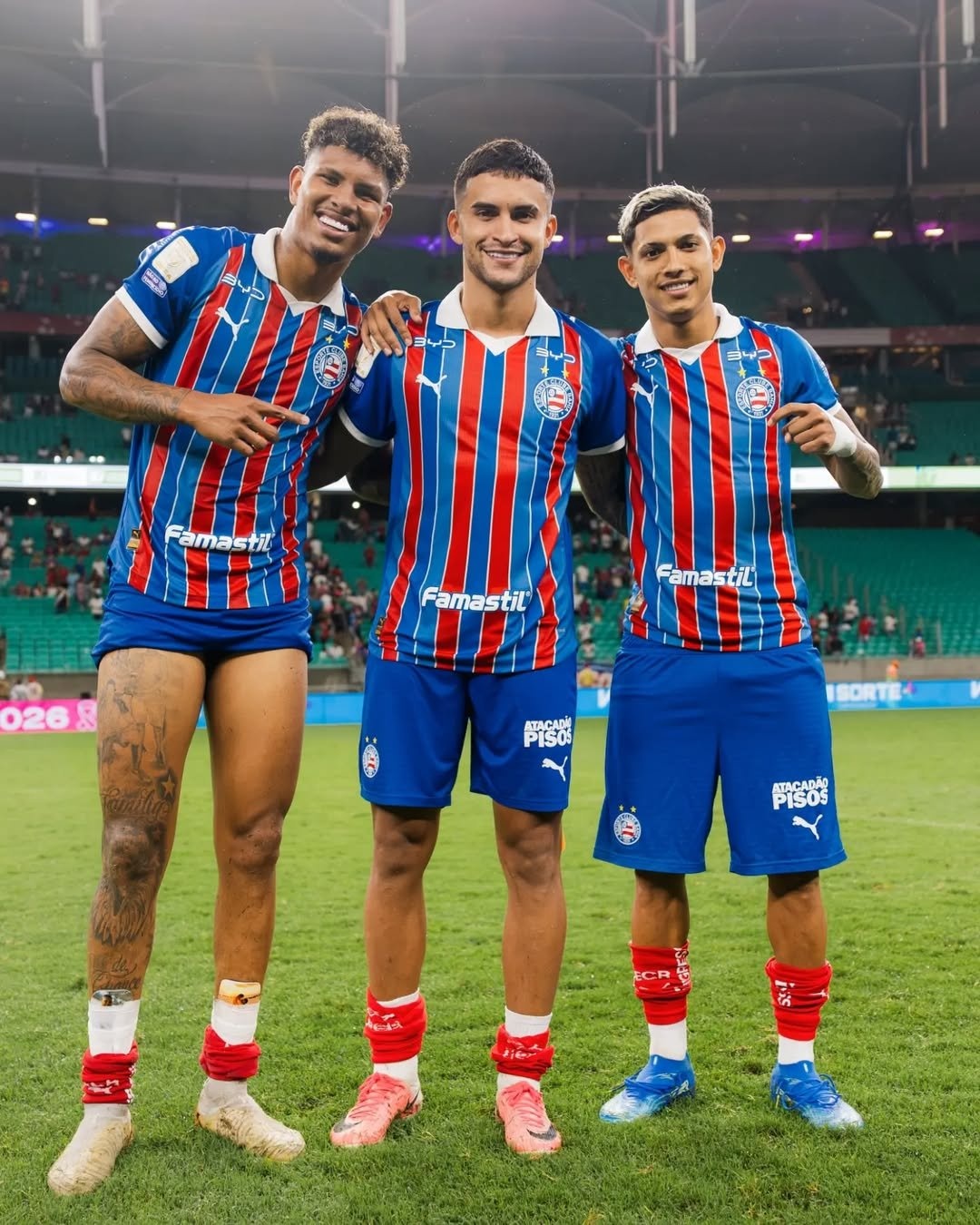 Pulga e Marcos Victor pedem desculpas à torcida do Bahia após publicações com Neymar: “Não foi de maldade”