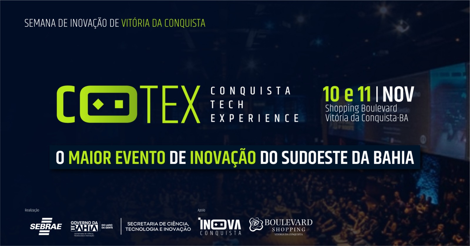 Conquista Tech Experience reúne startups e investidores em Conquista nos dias 10 e 11 de novembro